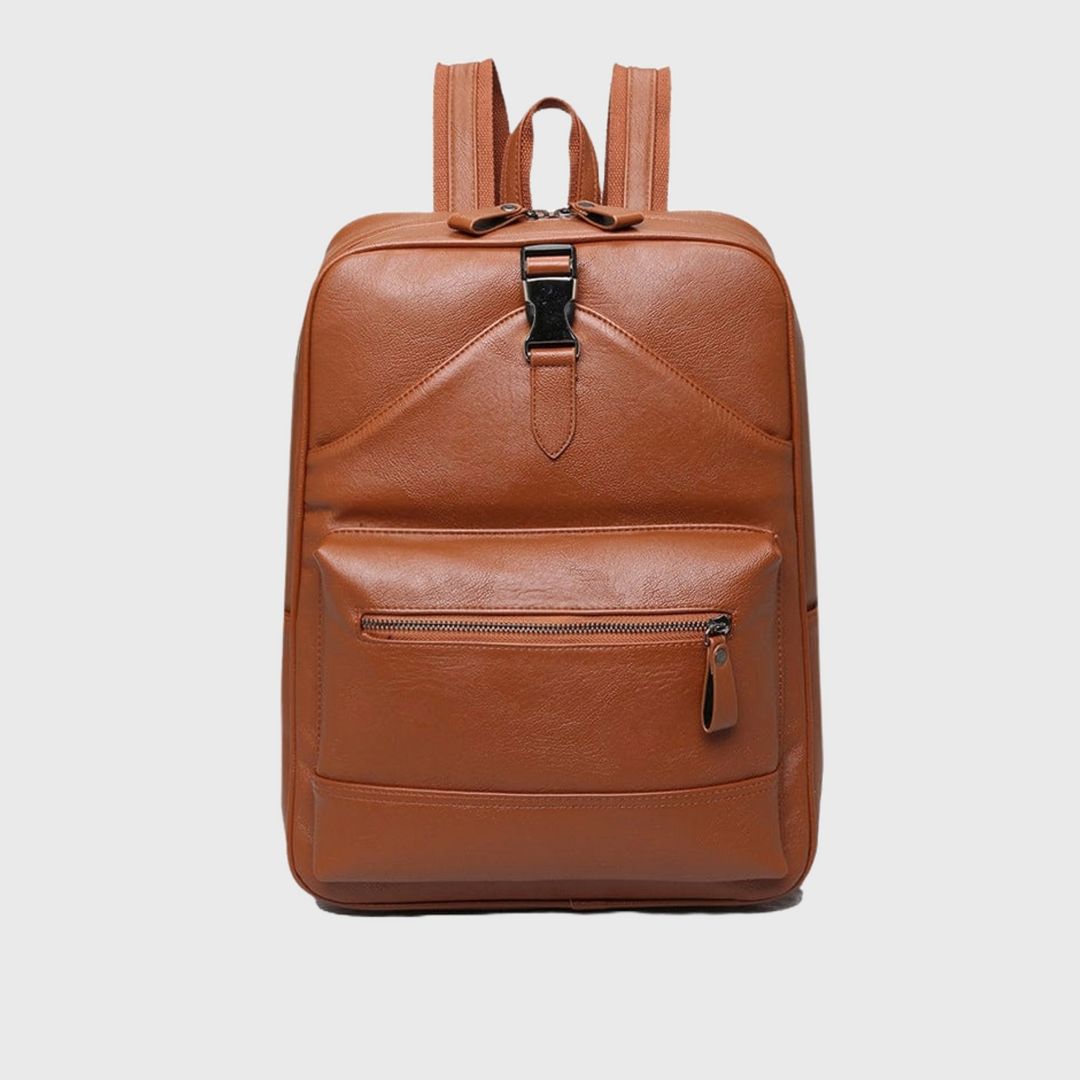 Exclusive designer leather backpack with a touch of modernity