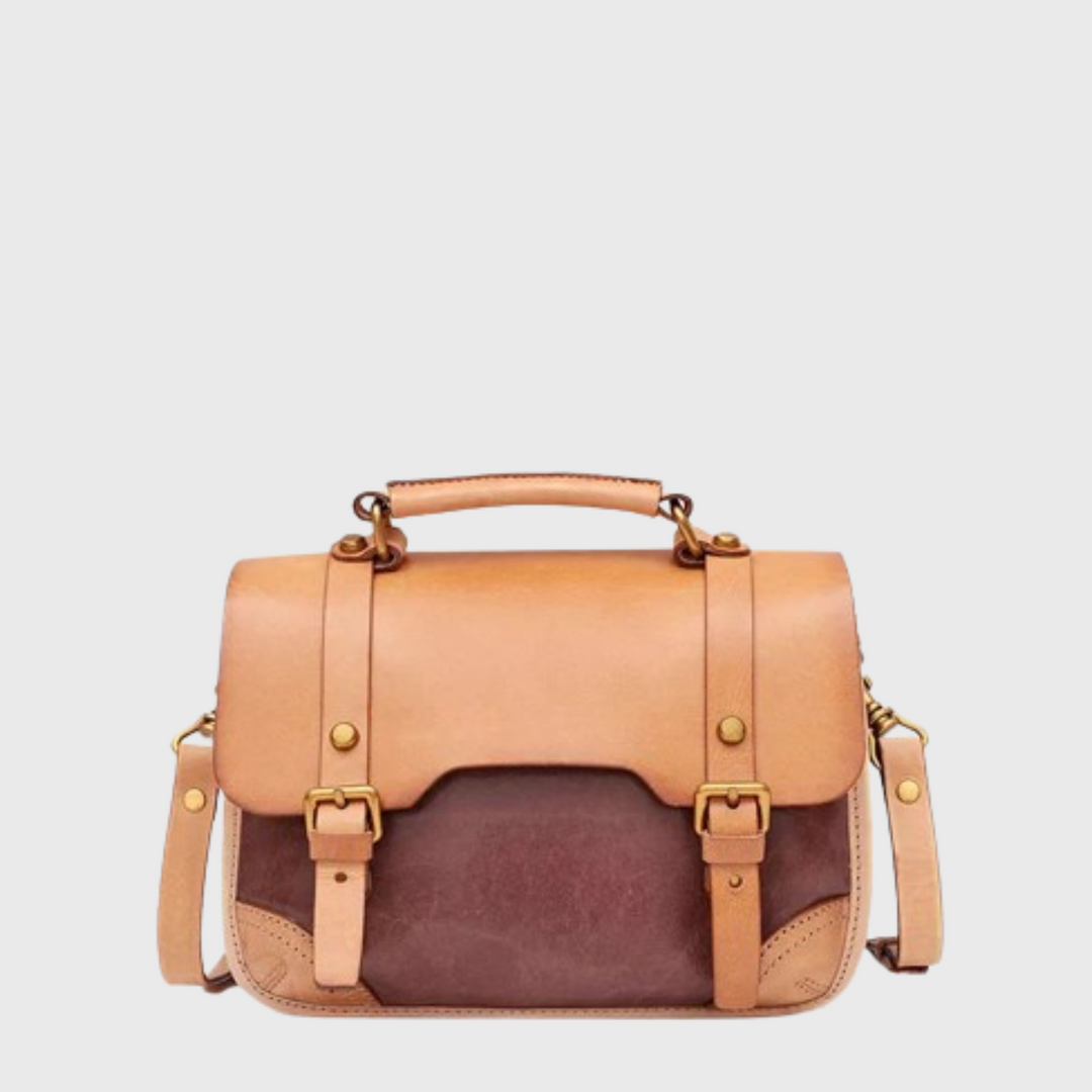 Exclusive design compact leather satchel bag