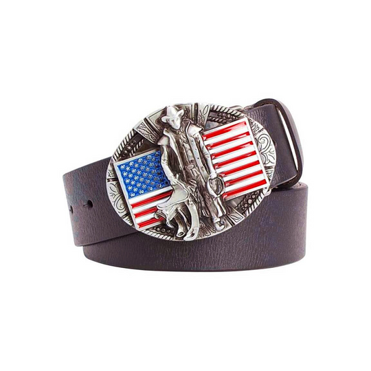 Custom American Cowboy Leather Belt For Men