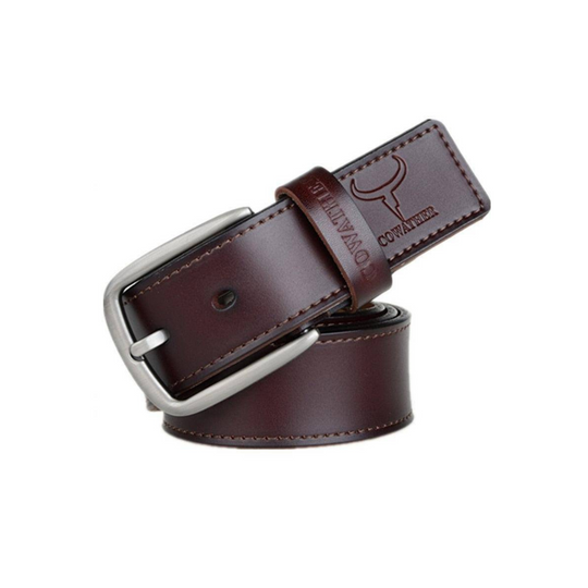 Elegant Casual Leather Belt For Men, Konstantine Model - Leather Purse Backpack