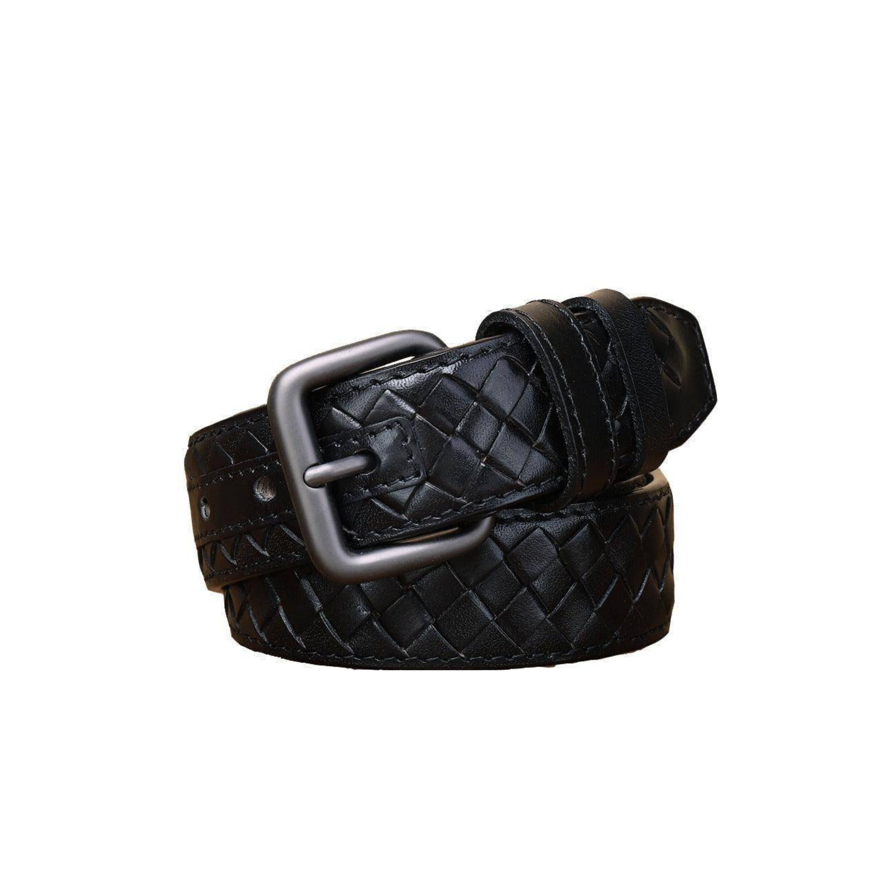 Casual Braided Leather Belt, Anatol Model For Men - Leather Purse Backpack