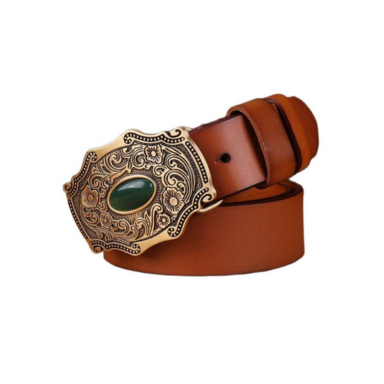 Affordable Cognac Western Leather Belt For Men - Leather Purse Backpack