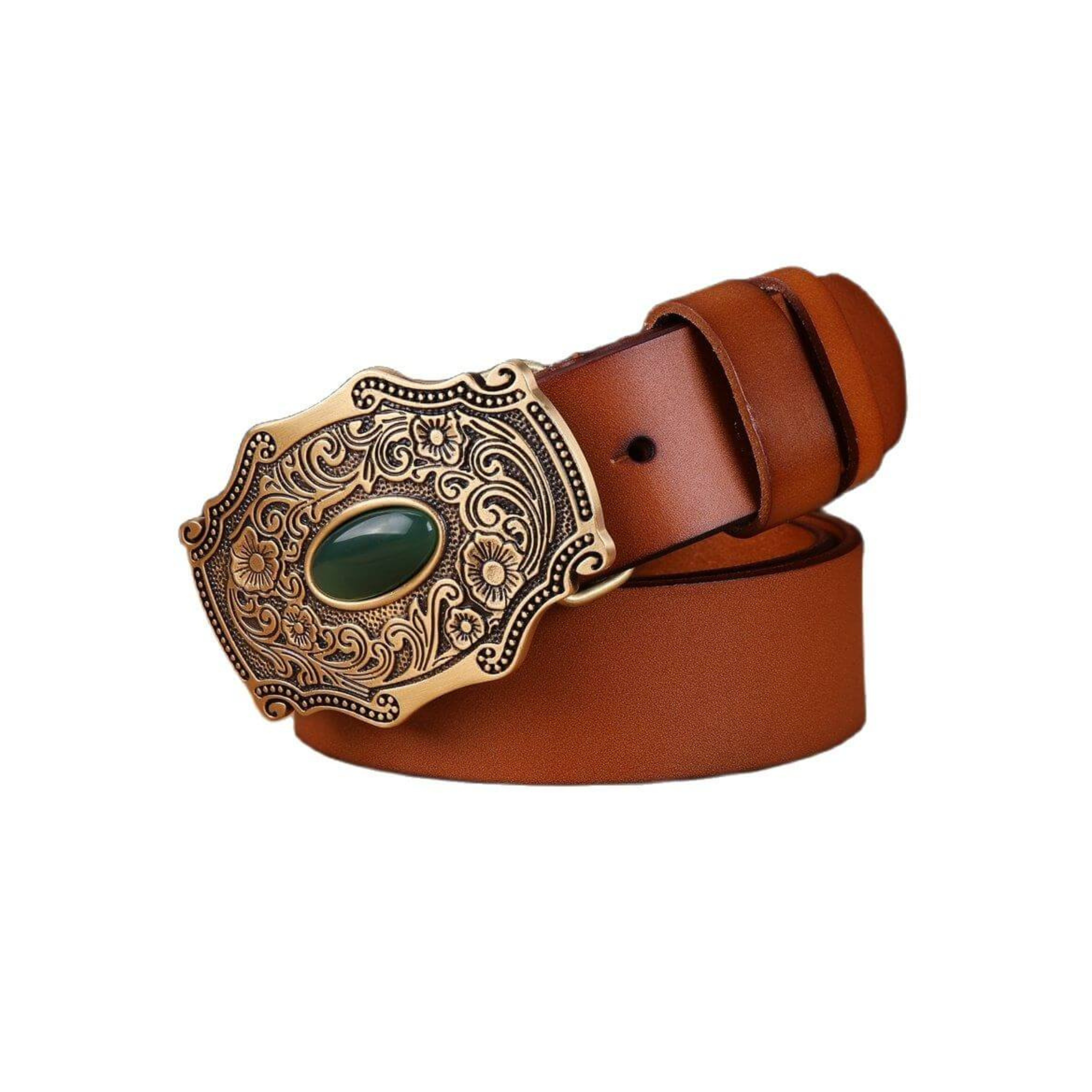 Affordable Cognac Western Leather Belt For Men - Leather Purse Backpack
