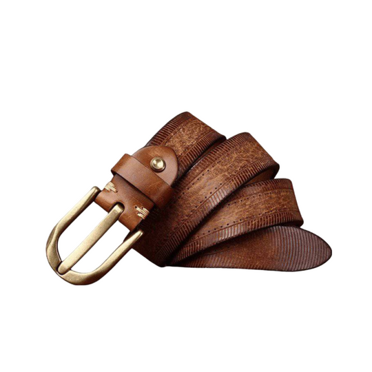 Classic Leather Belt For Women or Men, Diya Model - Leather Purse Backpack