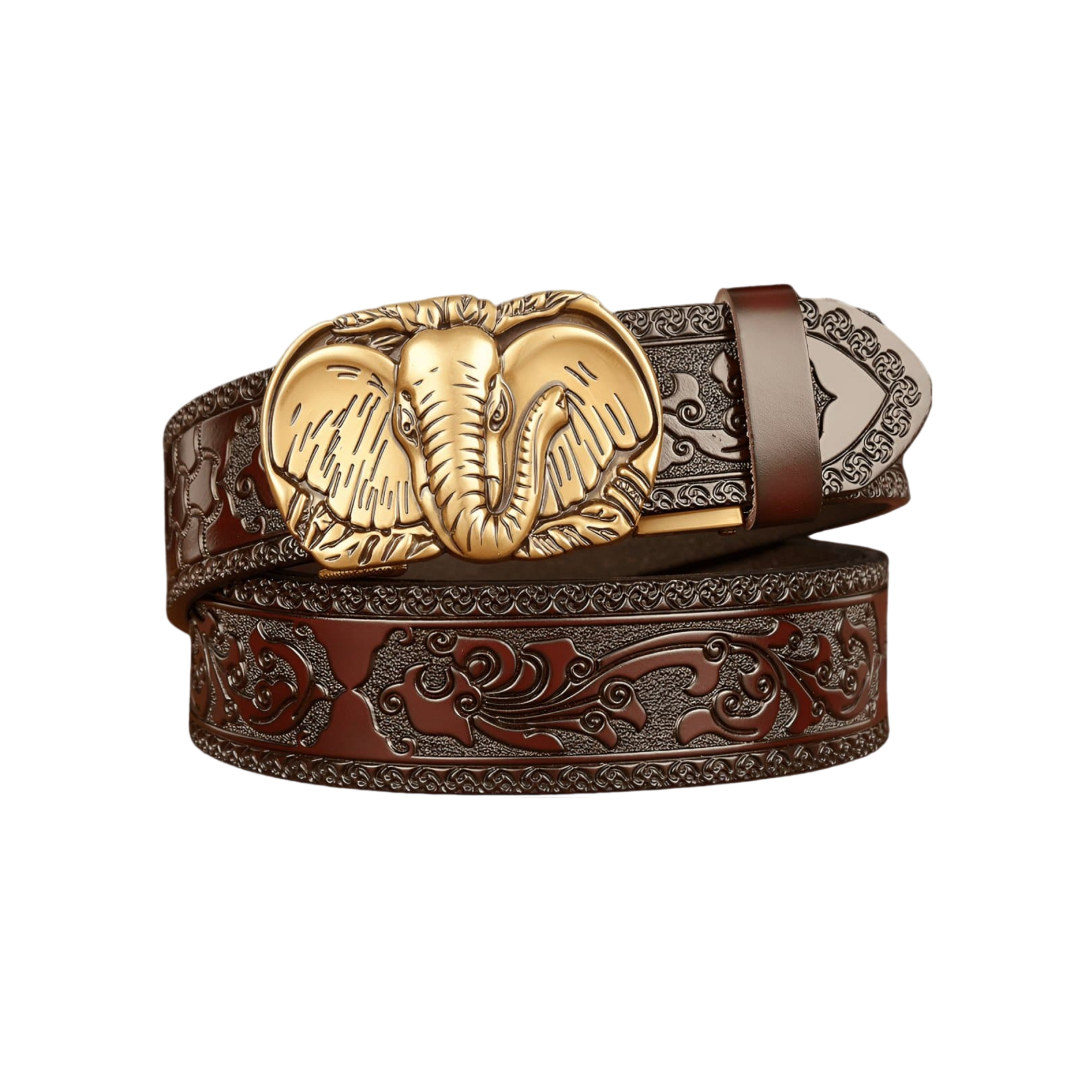 Esprit Animal Belt With Elephant Head Pattern, Rowen Model - Leather Purse Backpack