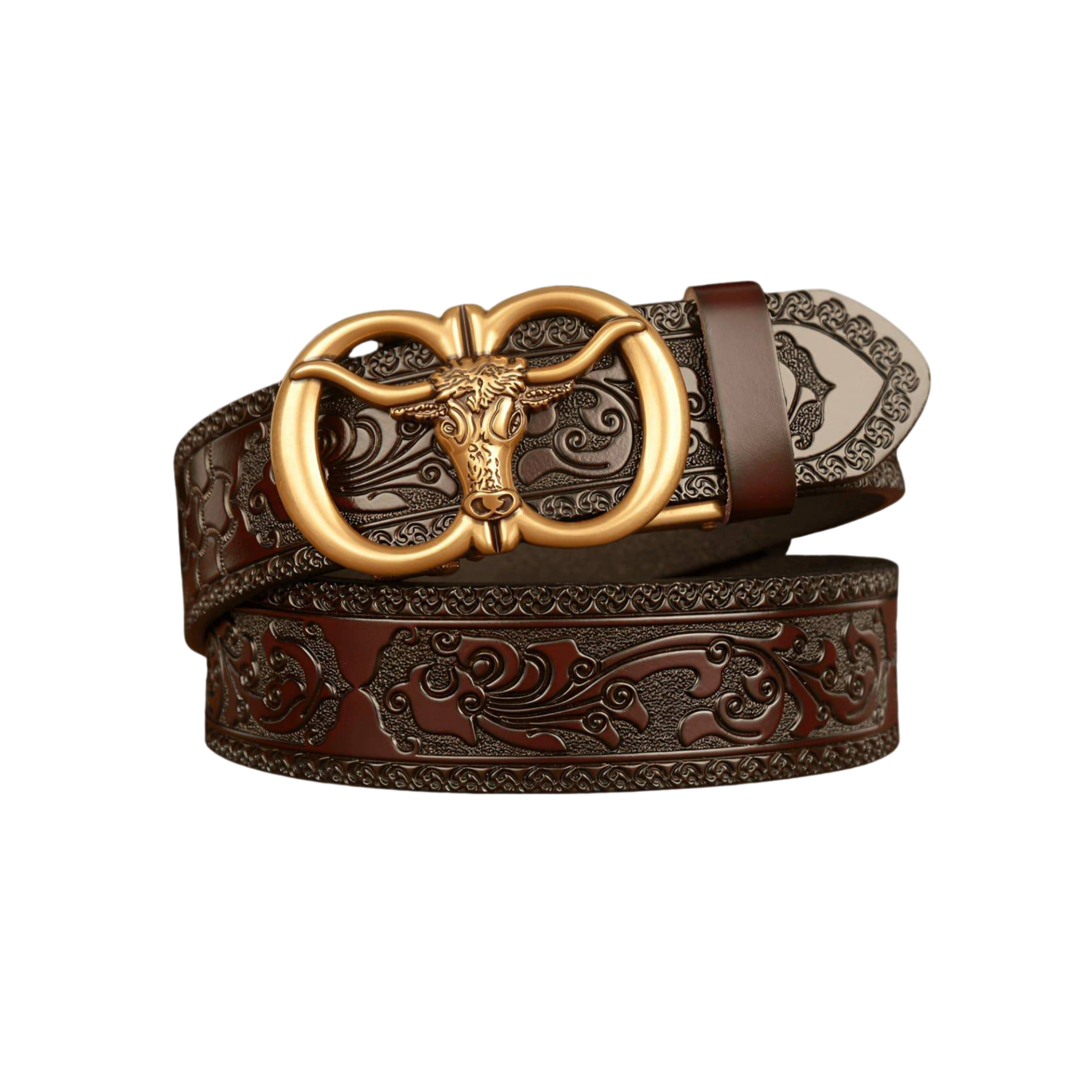 Esprit Animal Belt With Bull Head Pattern, Reece Model - Leather Purse Backpack