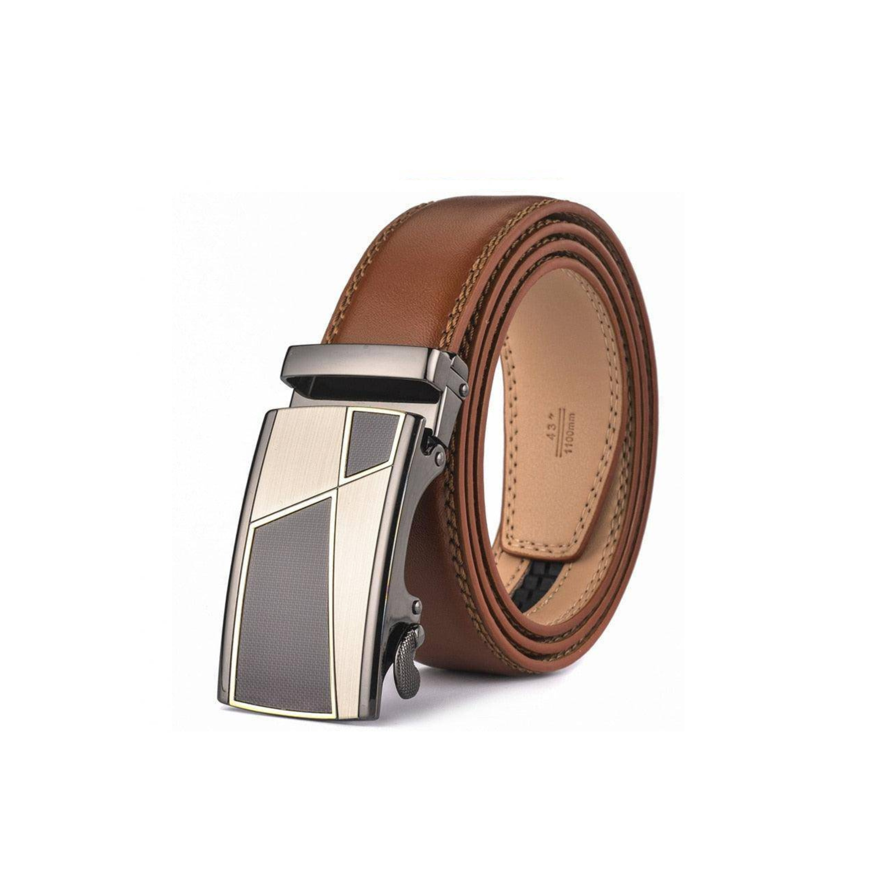 Brown Leather Suit Belt For Men, Thucer Model - Leather Purse Backpack