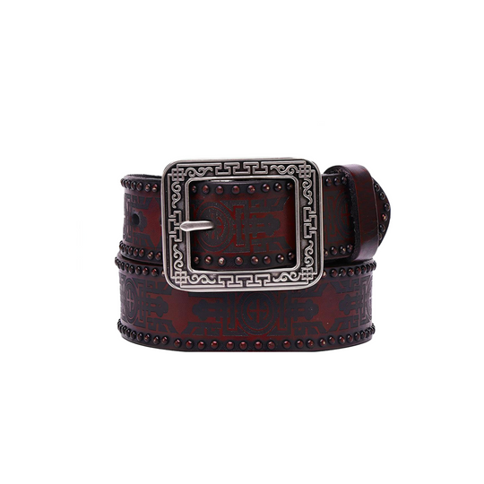 Western Leather Belt, Man or Woman, Daksha Model