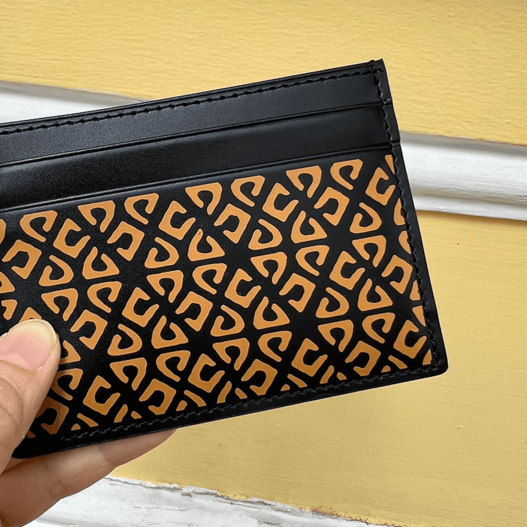 Stylish Print Elegant Leather Card Holder - Leather Purse Backpack