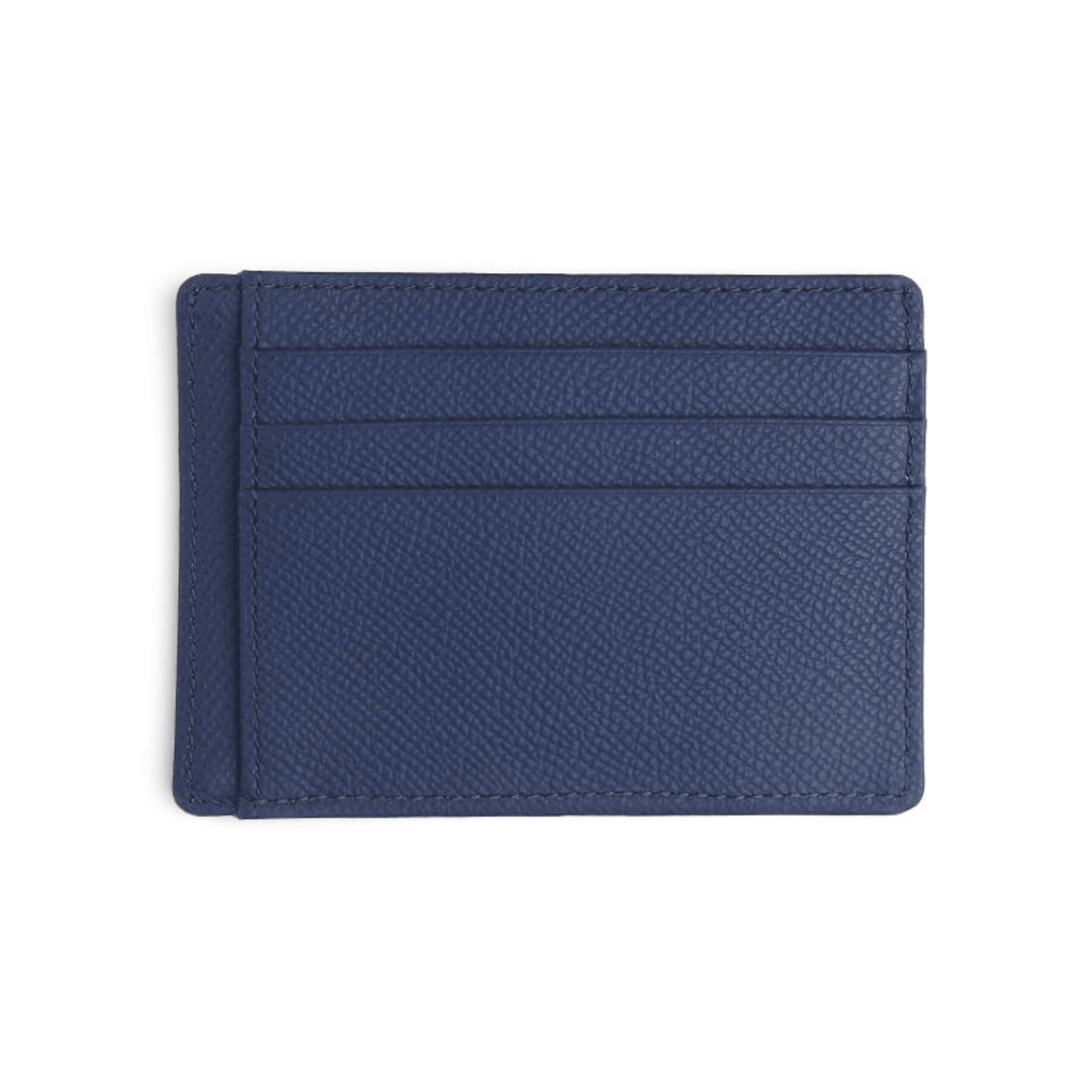 High-Quality Blue Leather Card Holder - Leather Purse Backpack