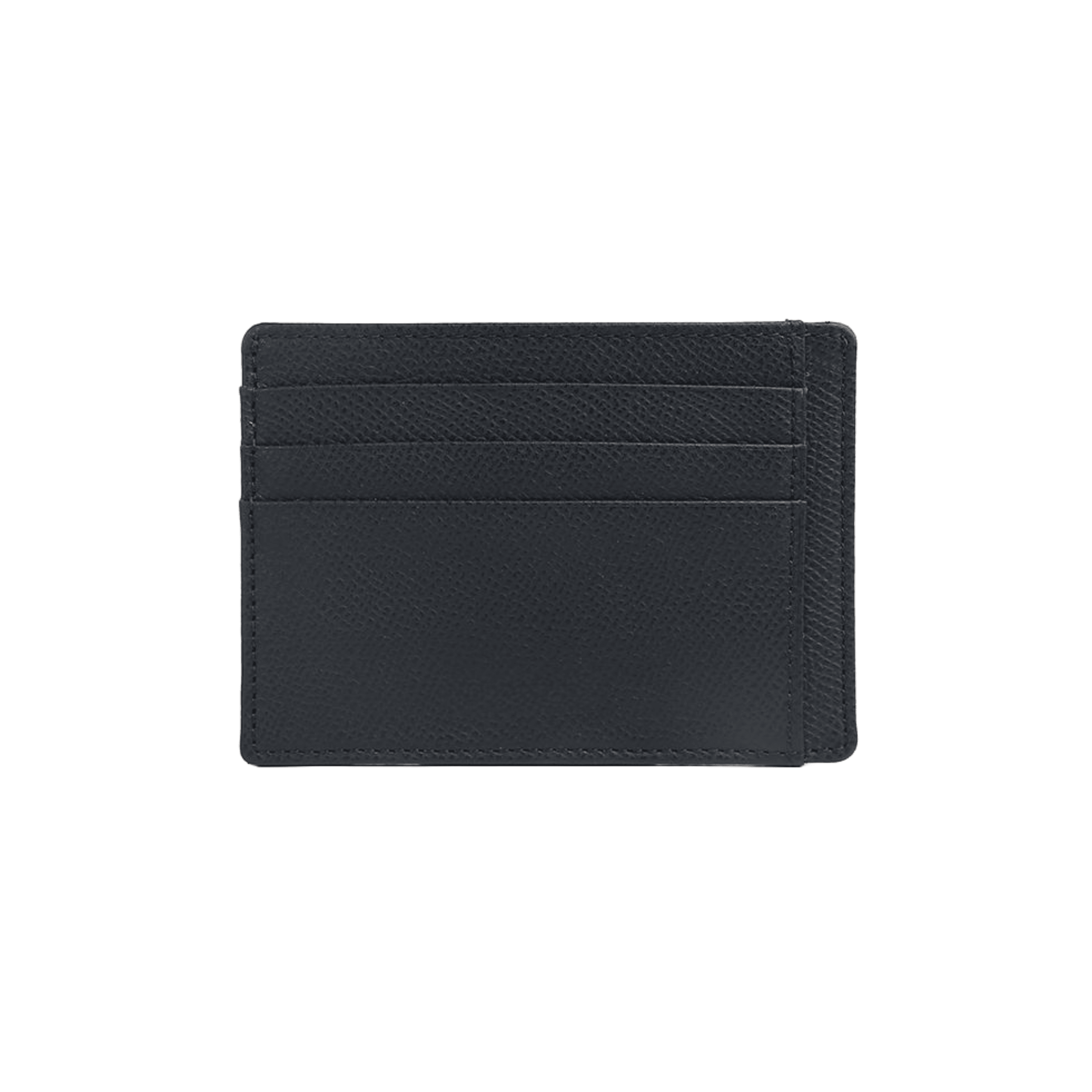 Handcrafted Elegant Black Leather Card Holder - Leather Purse Backpack