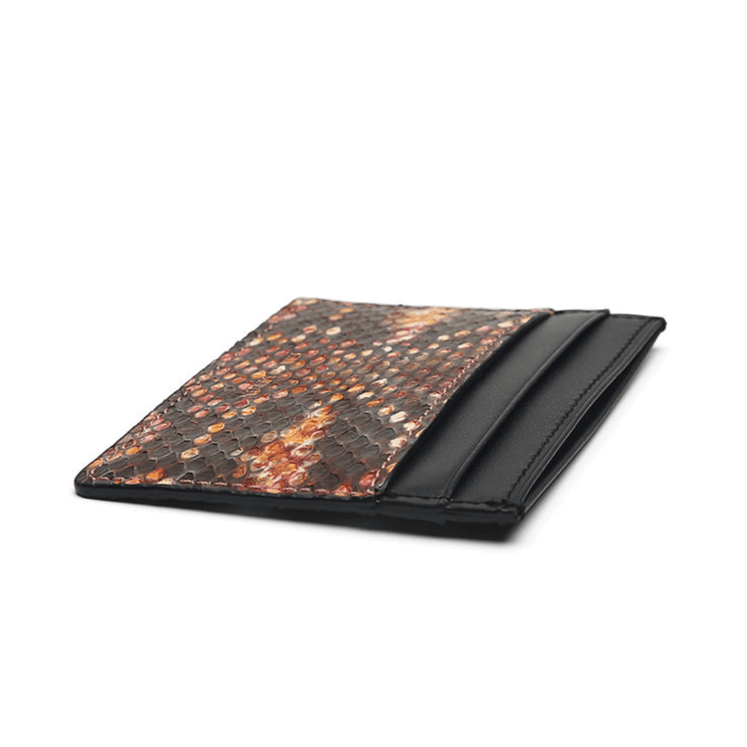 Unique Real Python Skin Leather Card Holder - Leather Purse Backpack