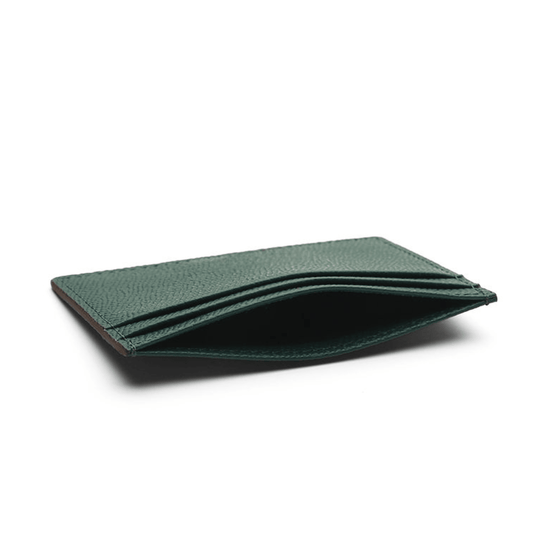Handcrafted Green Leather Card Holder Wallet - Leather Purse Backpack