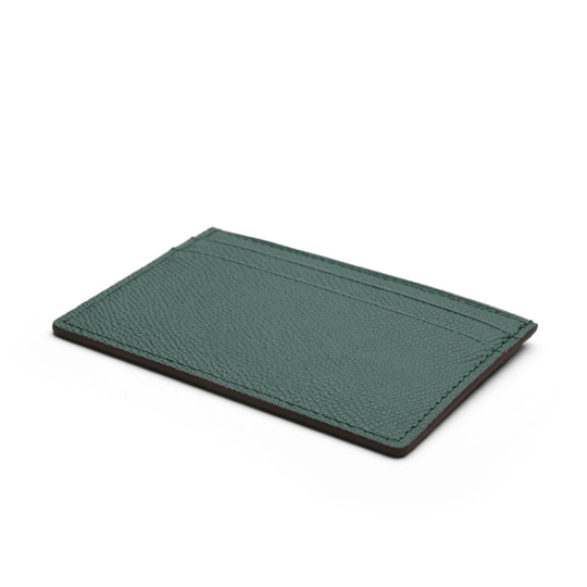 Handcrafted Green Leather Card Holder Wallet - Leather Purse Backpack