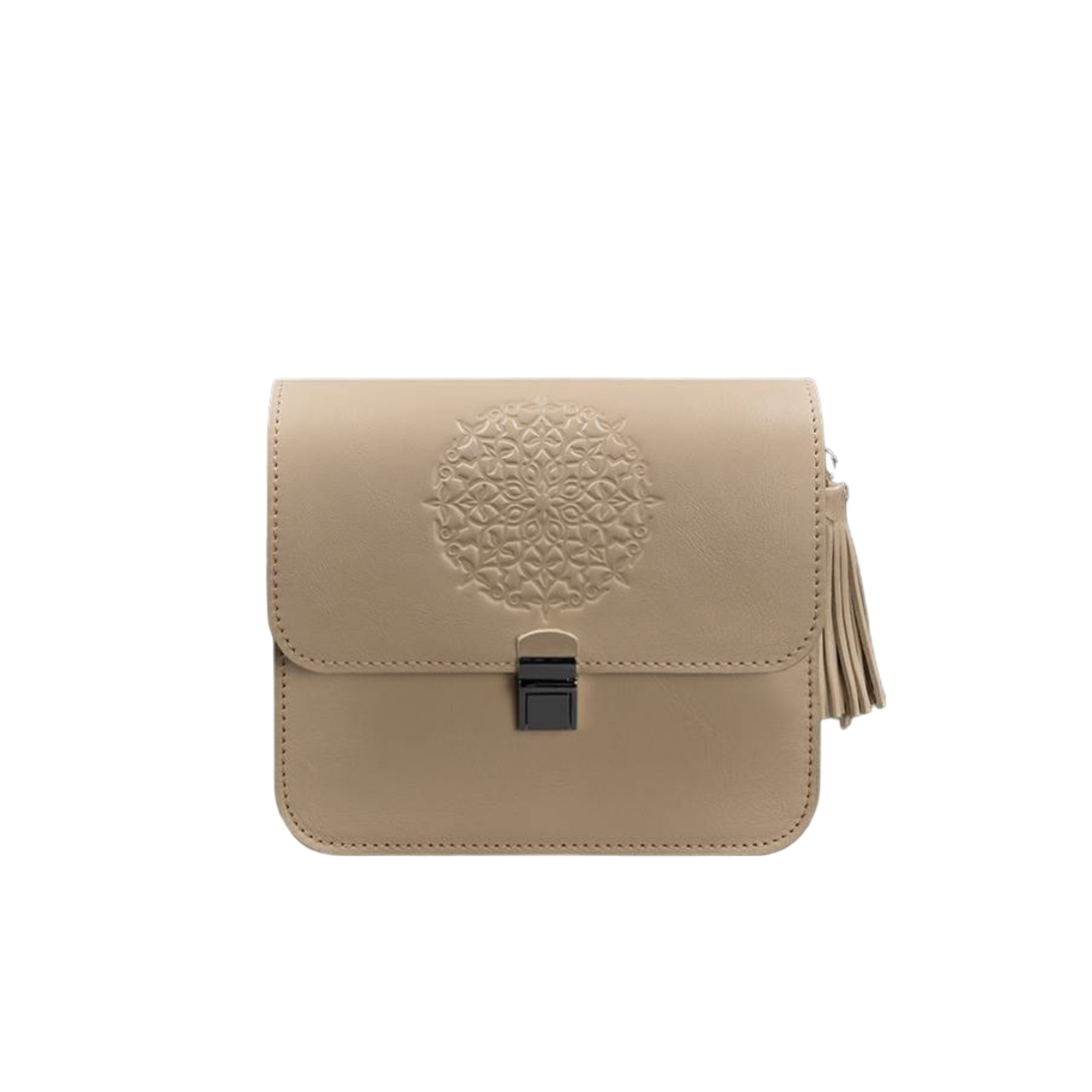 Unique Design Leather Crossbody Bag with Embossing for Women - Leather Purse Backpack