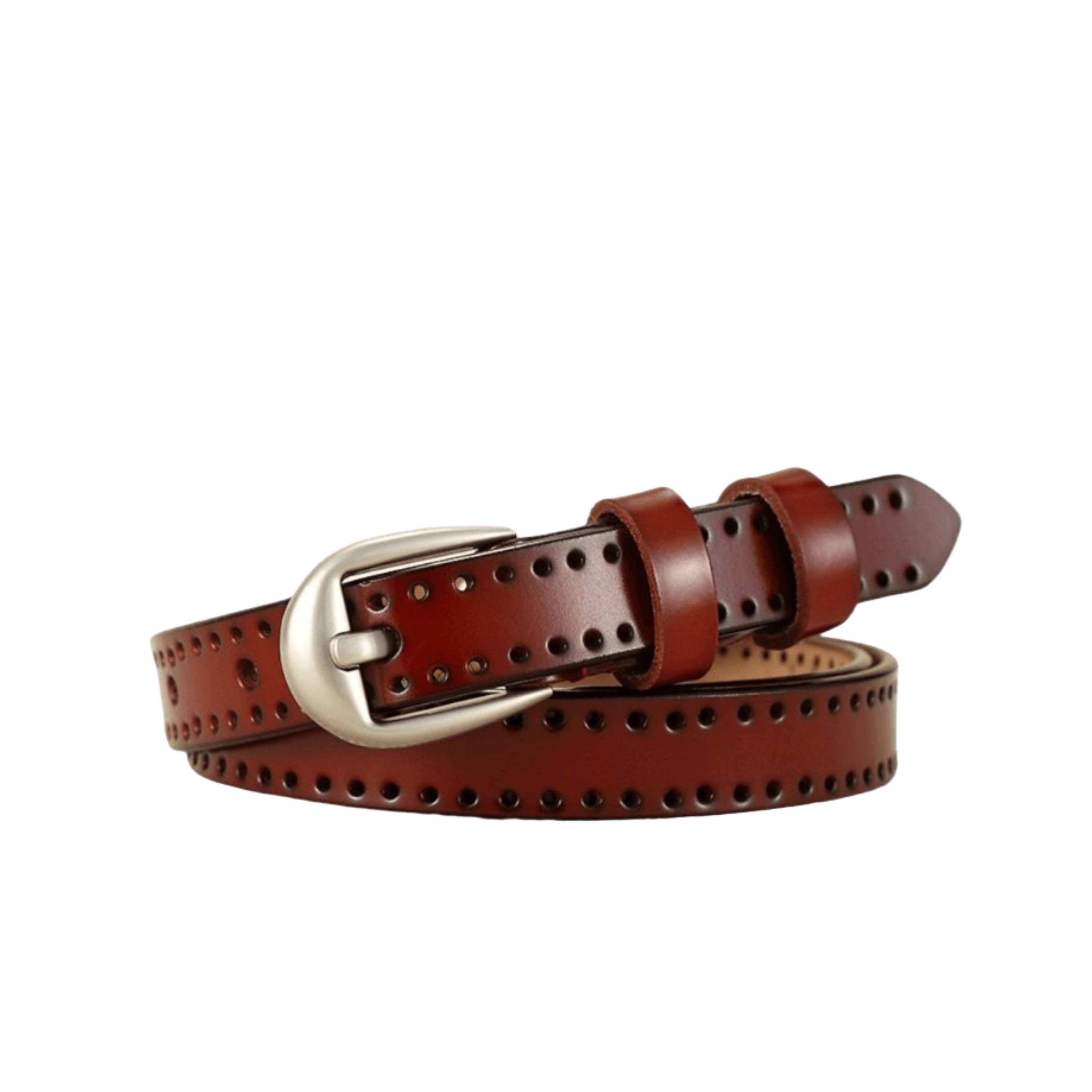 High-quality Leather Belt For Women, Nerinai Model - Leather Purse Backpack