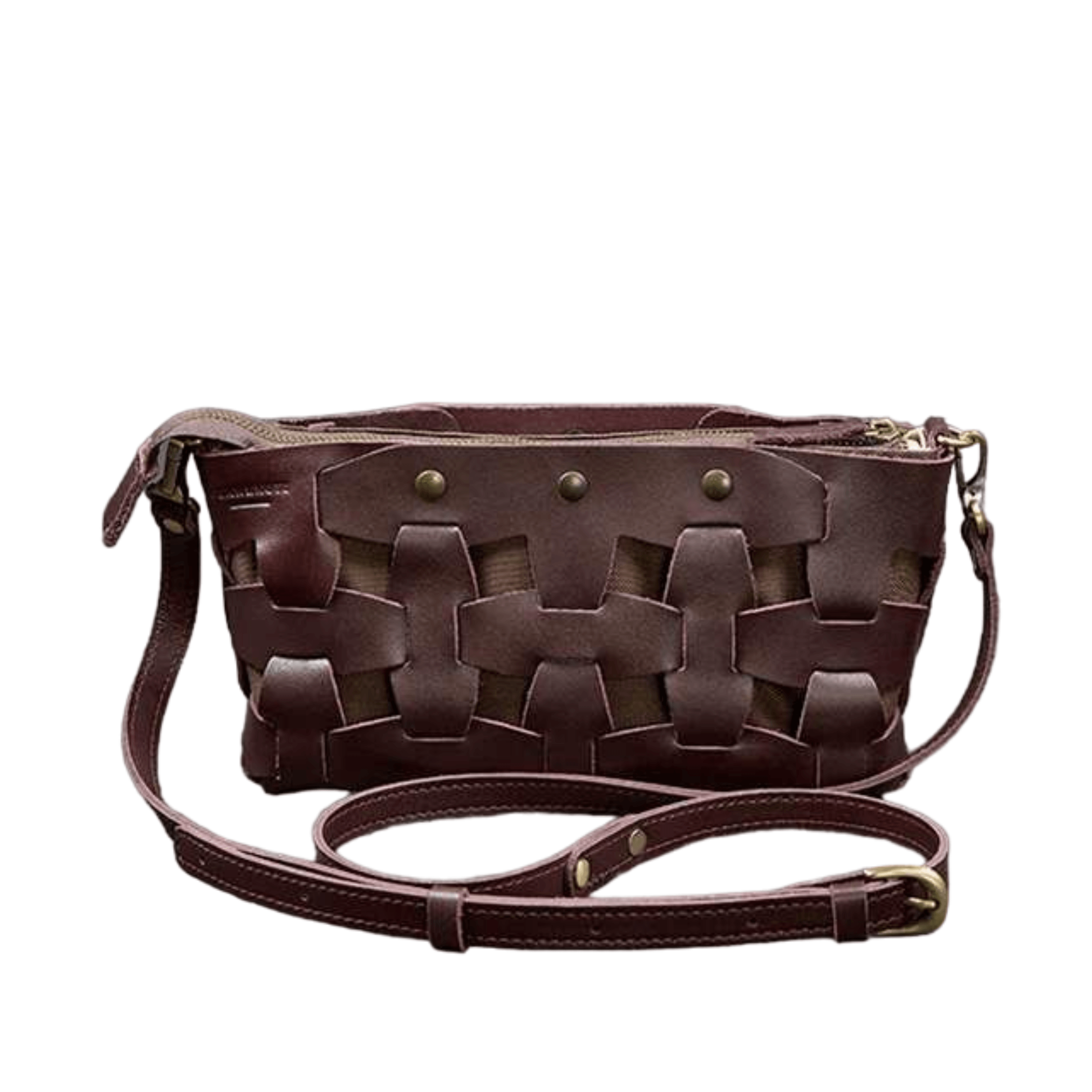 Unique Vintage Women's Leather Puzzle Crossbody Bag - Leather Purse Backpack