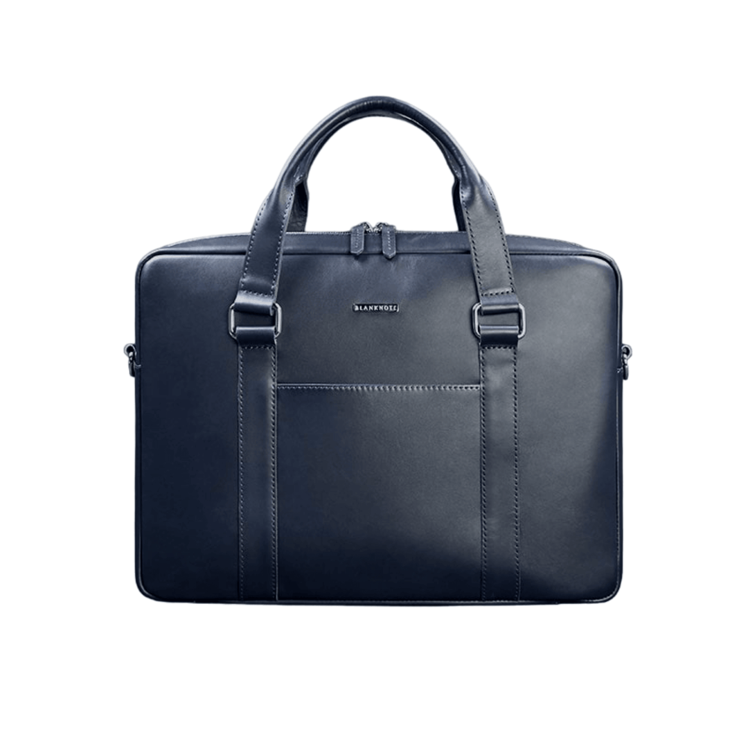 Classic Men's Leather Bag for a  Laptop and  Documents - Leather Purse Backpack