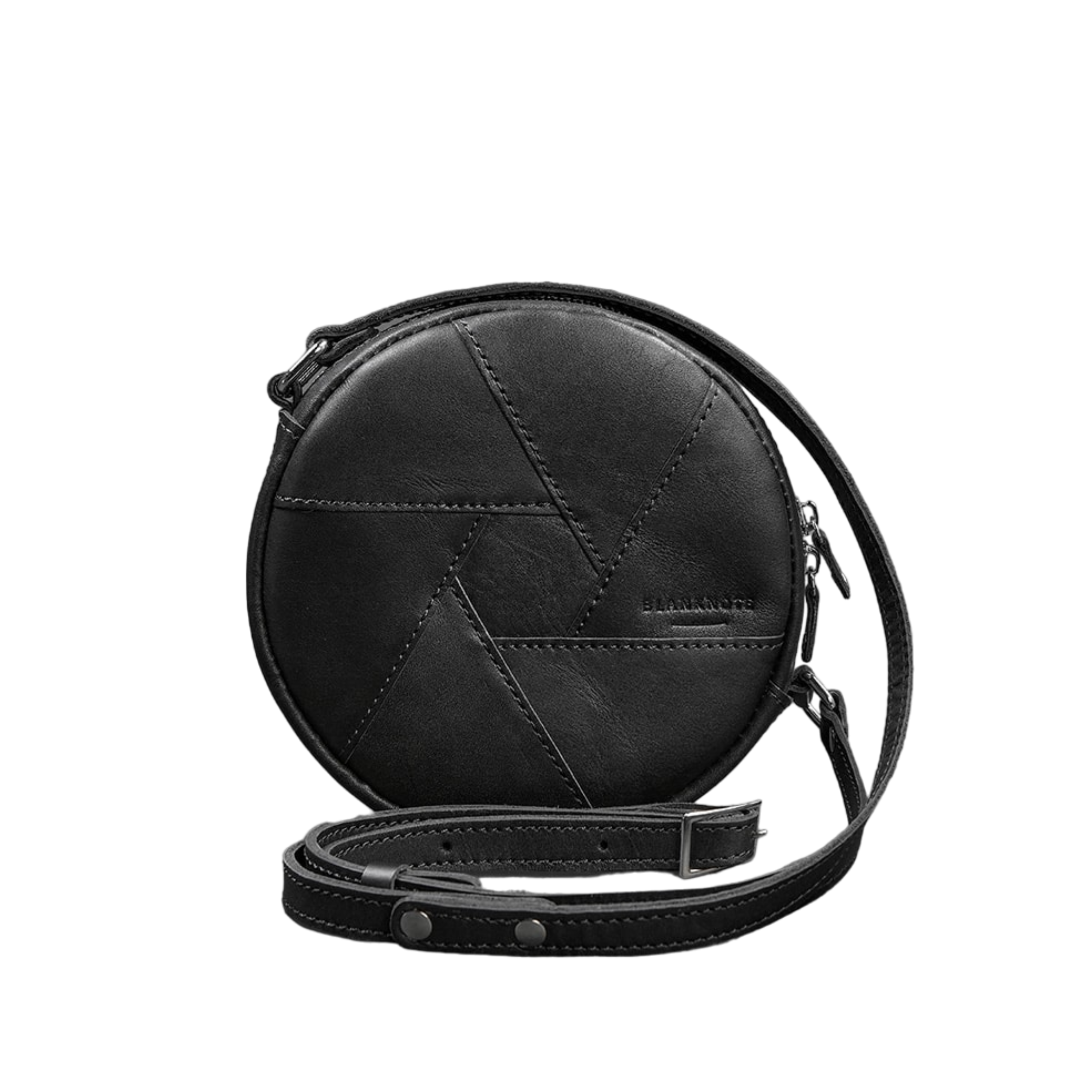 Fashionable Crossbody Bag Leather Round Bag - Leather Purse Backpack