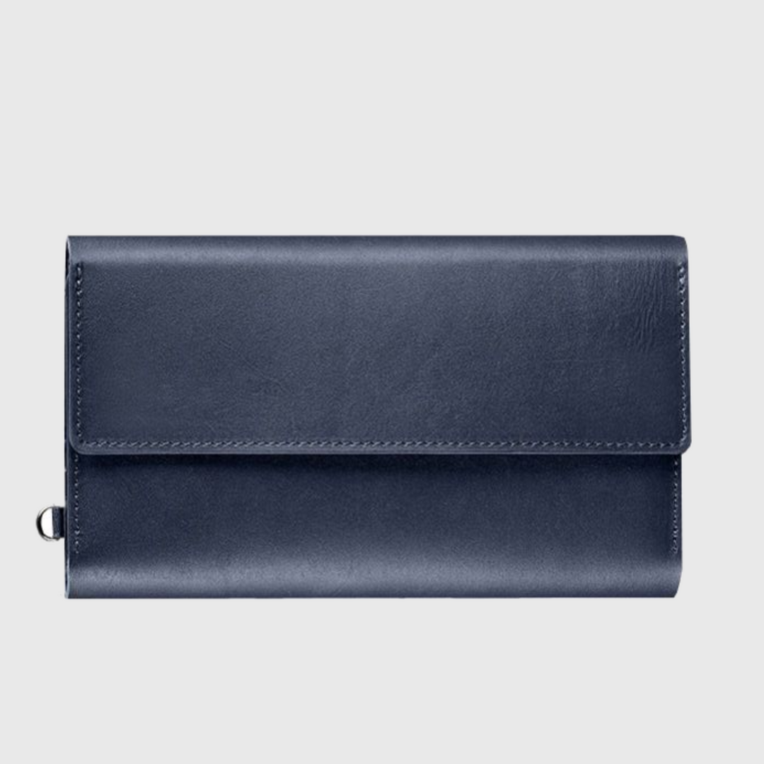 long leather wallet mens