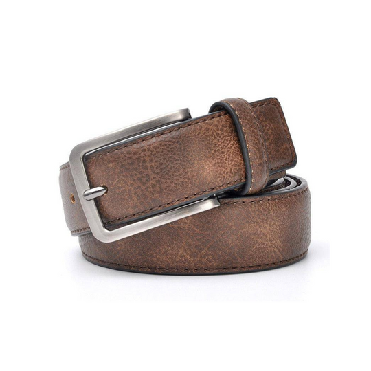 Genuine Casual Leather Belt For Men, Mikheil Model - Leather Purse Backpack