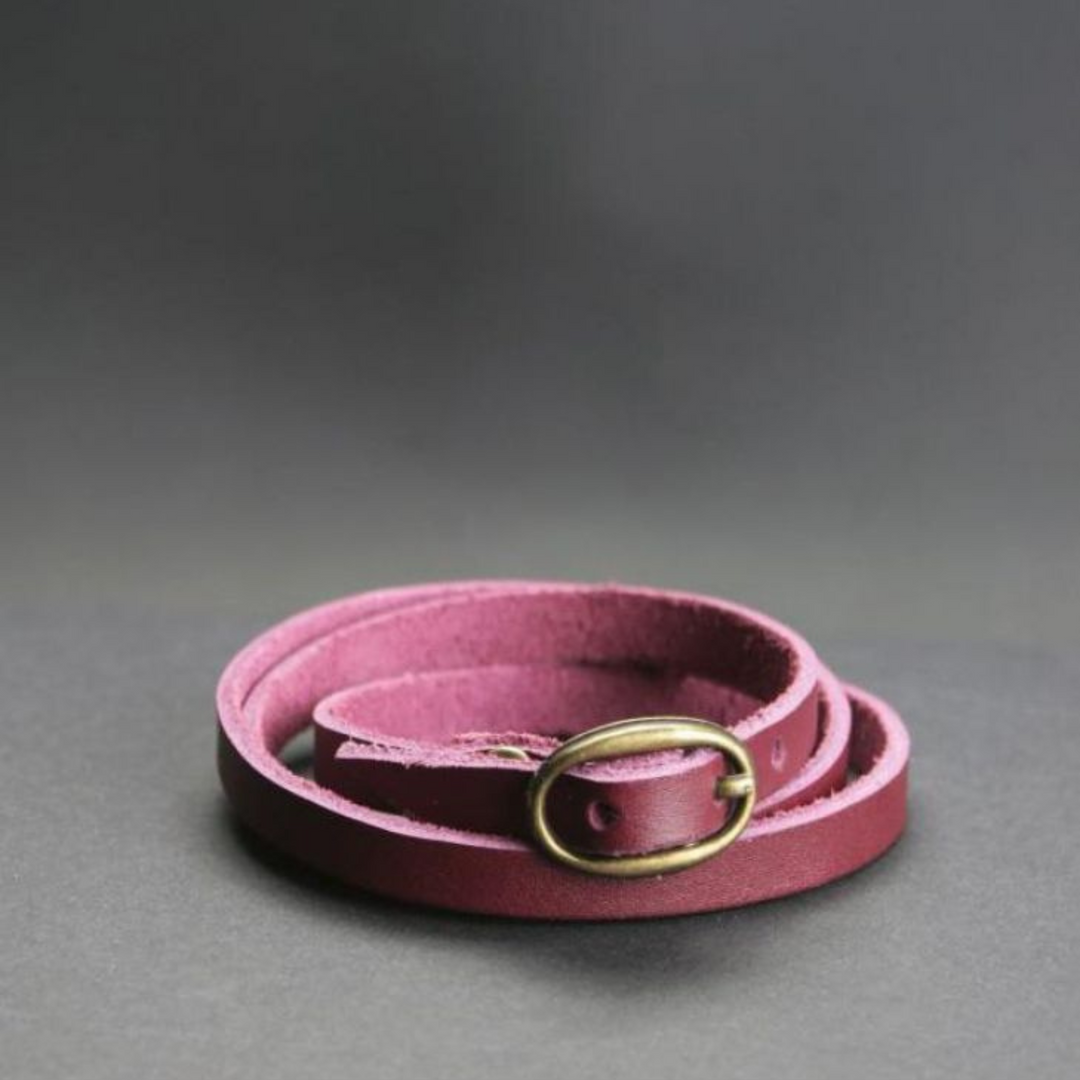 leather strap bracelet women's