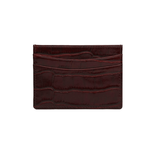 Luxury Card Holder in Italian Crocodile Leather - Leather Purse Backpack