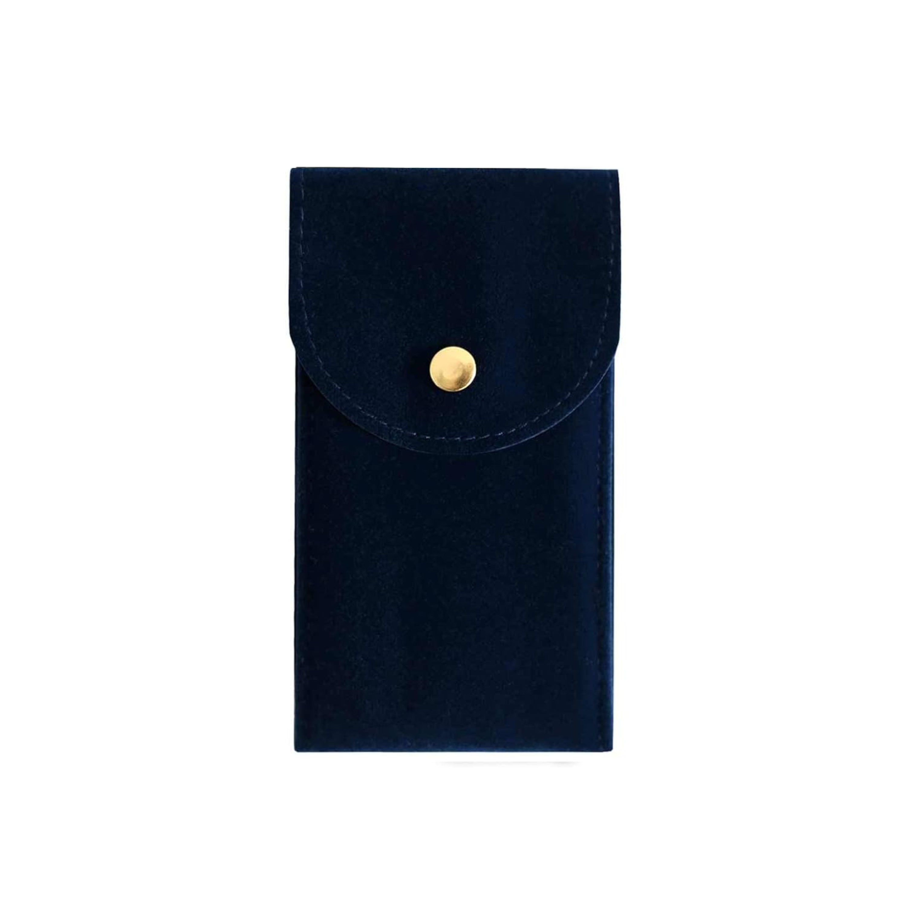 Handcrafted Blue Single Slot Fabric Watch Pouch - Leather Purse Backpack