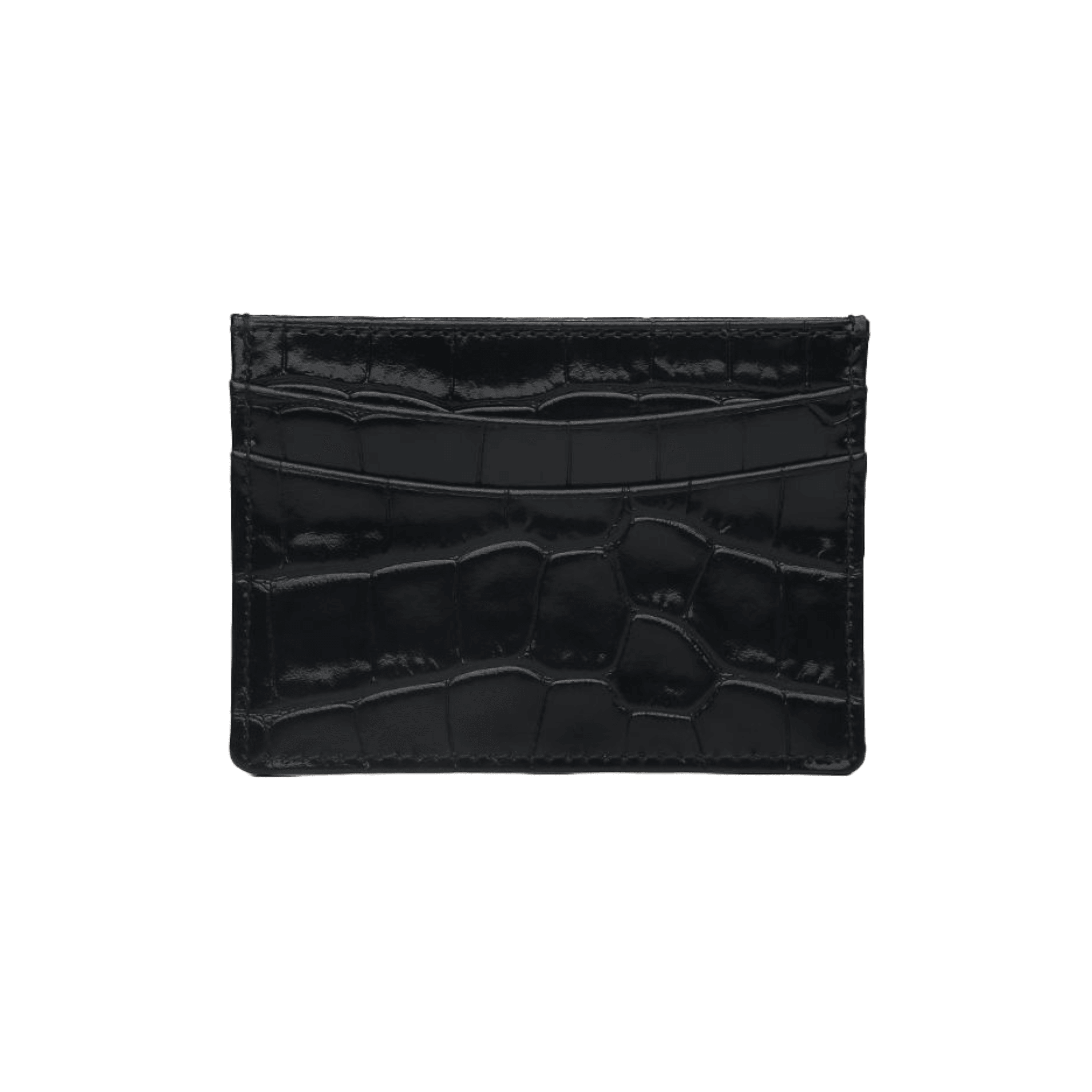 Luxury Card Holder in Italian Crocodile Leather - Leather Purse Backpack