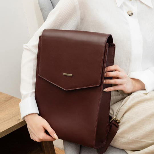 designer leather backpack