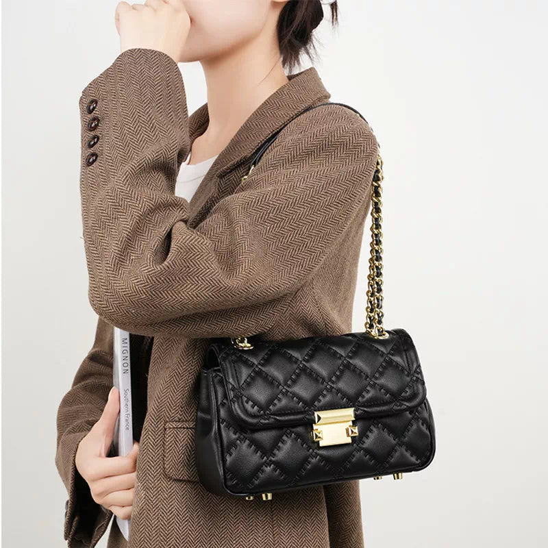 Top-rated designers for quilted leather shoulder bags with chain