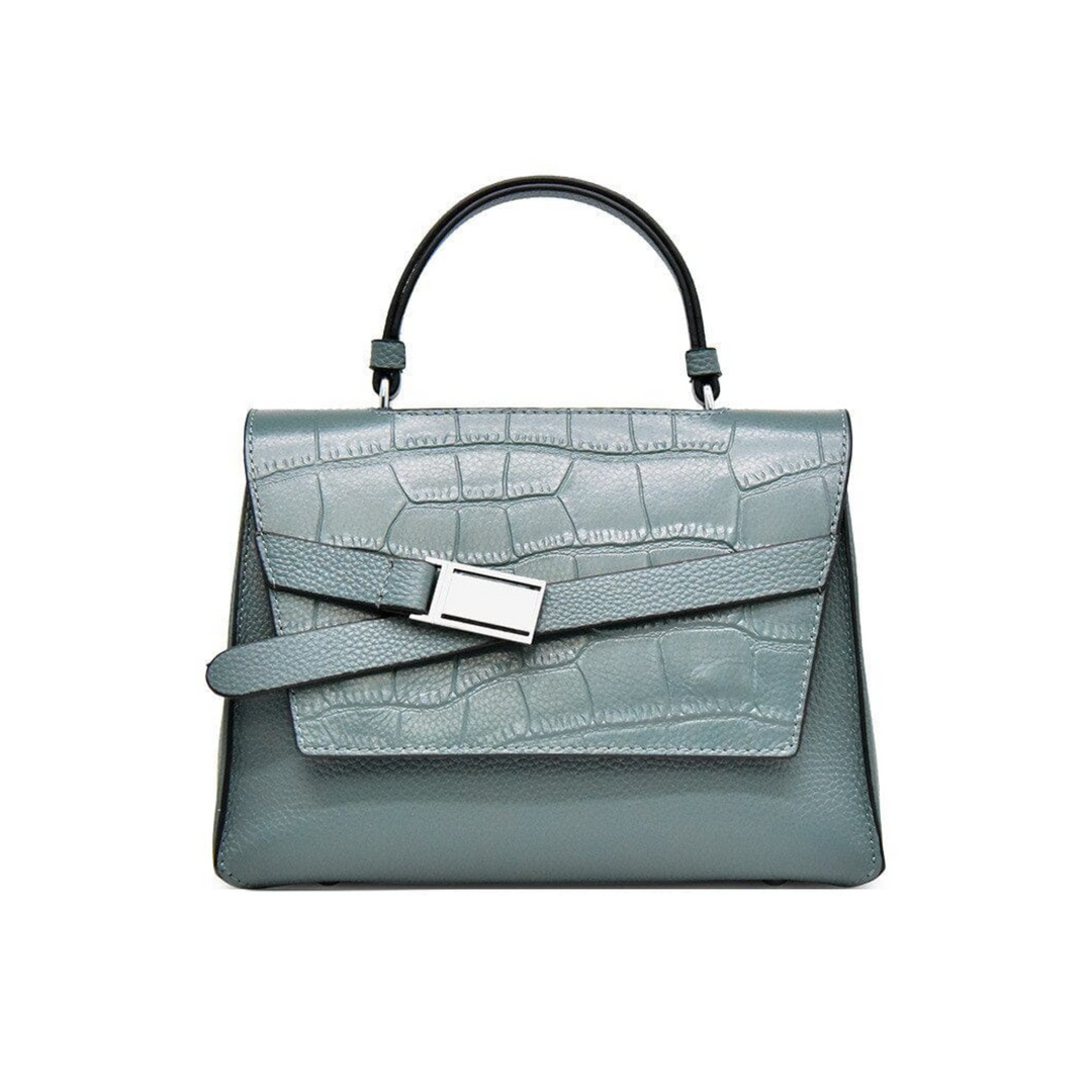 Designer Genuine Leather Multistrip Women's Luxury Tote Handbag - Leather Purse Backpack
