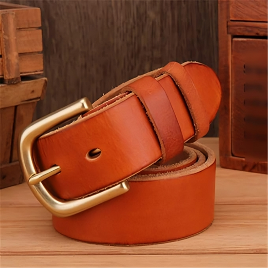 Designer Light Brown Leather Western Belt For Men - Leather Purse Backpack