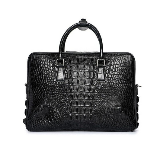 Handmade Genuine Leather Men's Business Briefcase / 14" Laptop Bag - Leather Purse Backpack