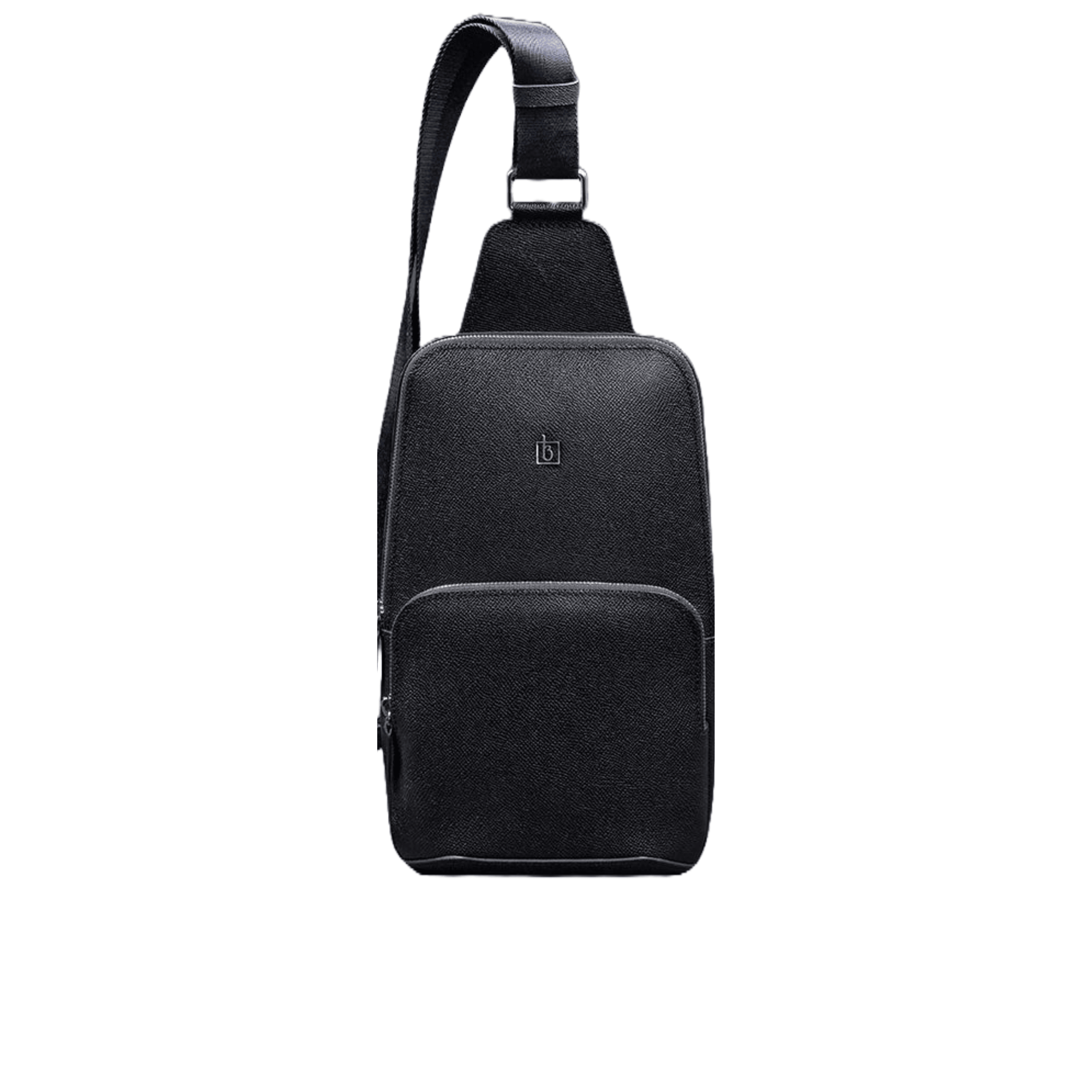 Trendy Leather Sling Bag for Men - Stylish One-Shoulder Chest Backpack - Leather Purse Backpack