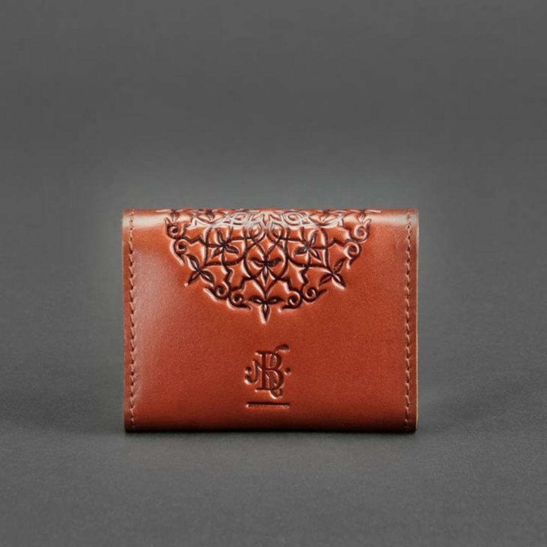 leather card case men's