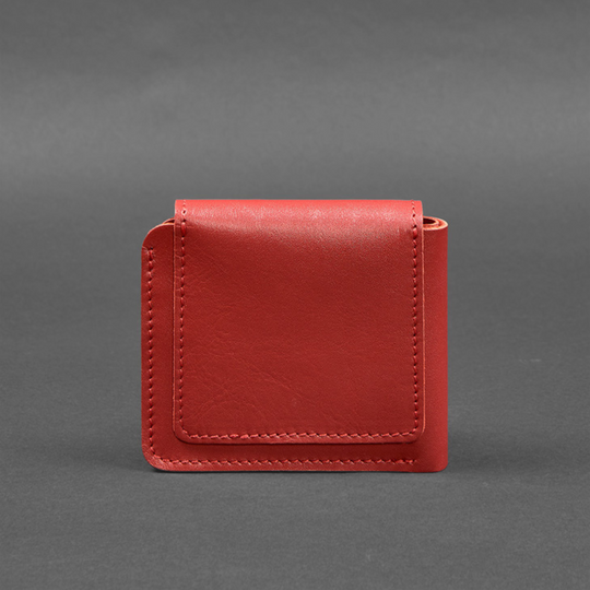 button snap wallet leather