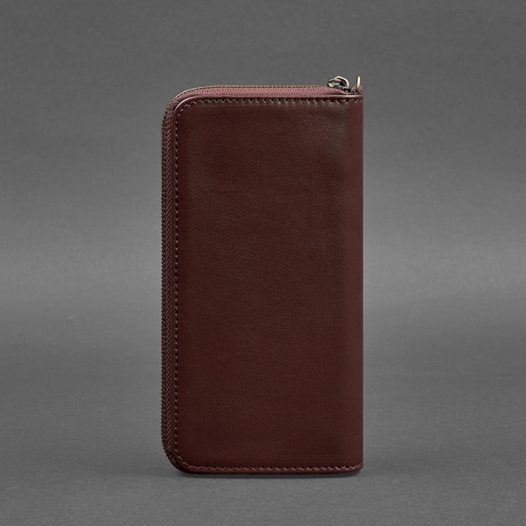 wallet with zipper inside