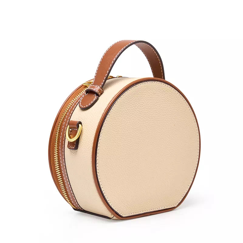 Classic style leather crossbody bag for a lady
