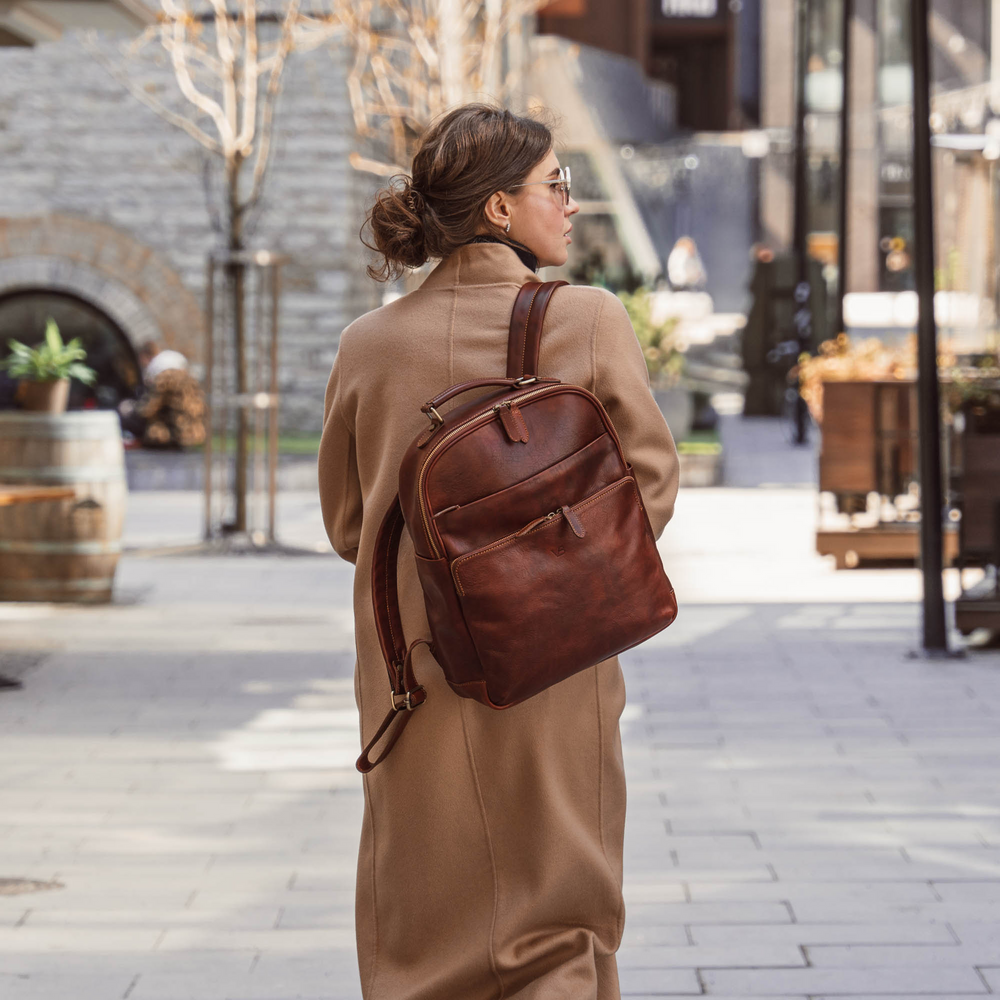 Women's Leather Backpack for Work