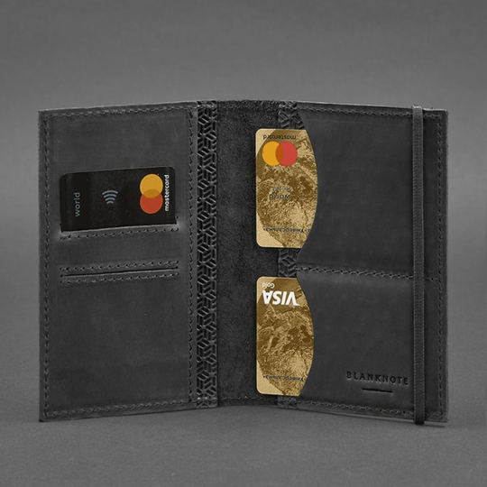 Embossed Leather Passport Cover