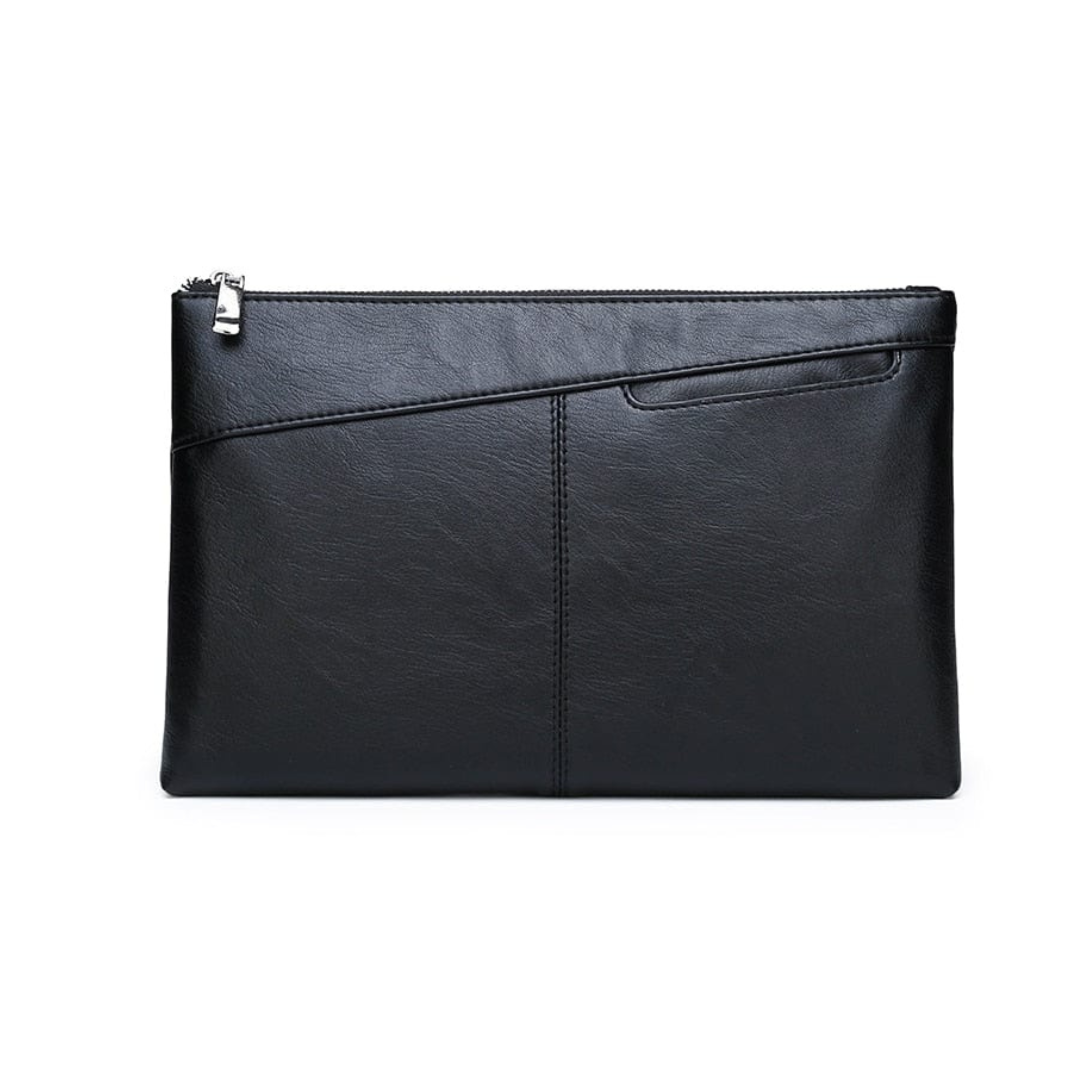 Genuine PU Leather Handmade Men's Classic Business Clutch Bag - Leather Purse Backpack