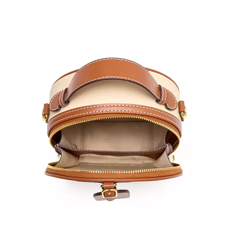 Premium leather crossbody purse with a classic design