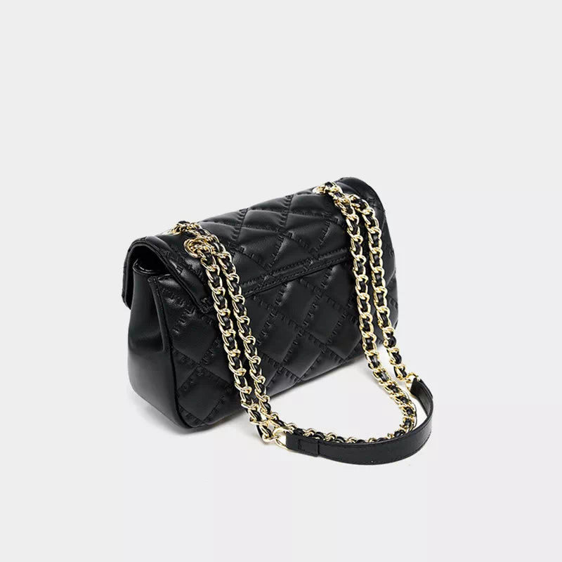 Latest trends in designer quilted leather shoulder bags with chain