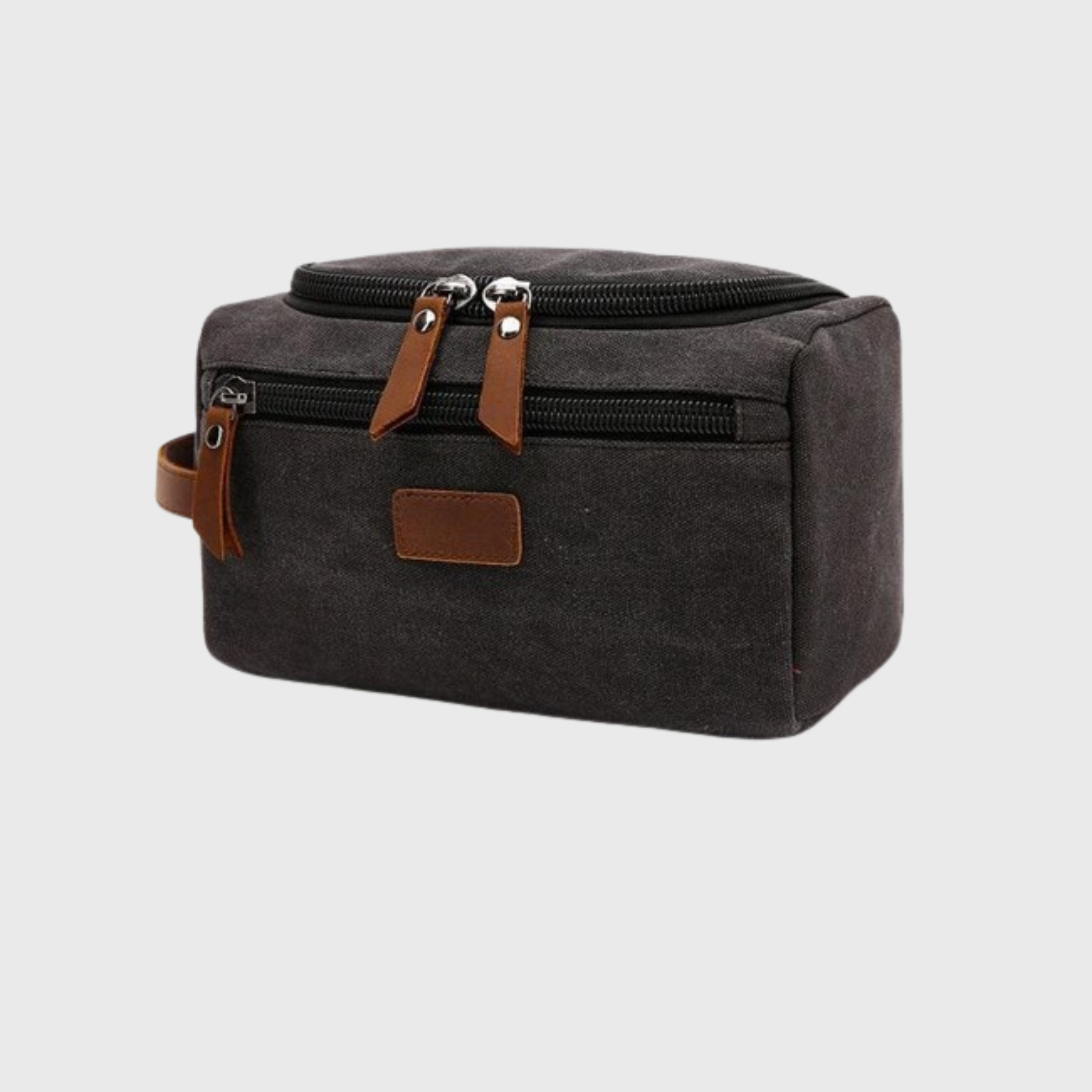 Waterproof canvas travel bag for toiletries