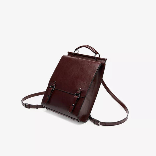 Quality leather backpack purse with a fashionable twist