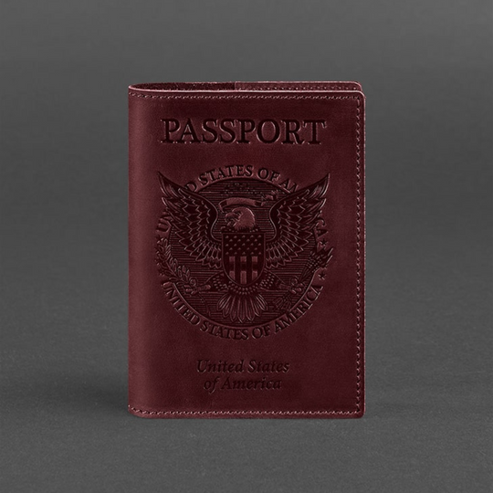 united states leather passport cover