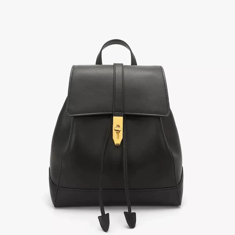 Designer leather backpack purse for women
