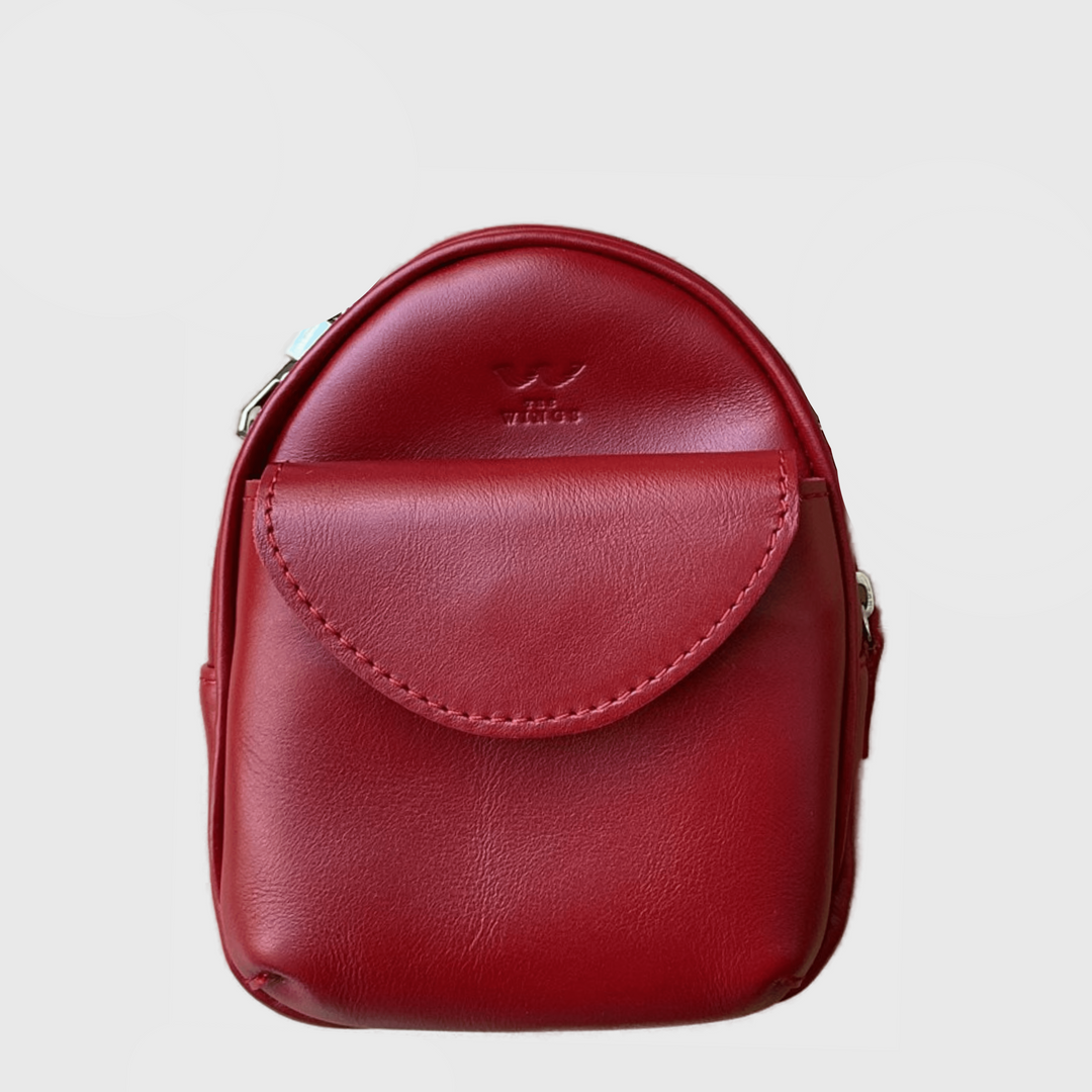 leather small red bag for women lady