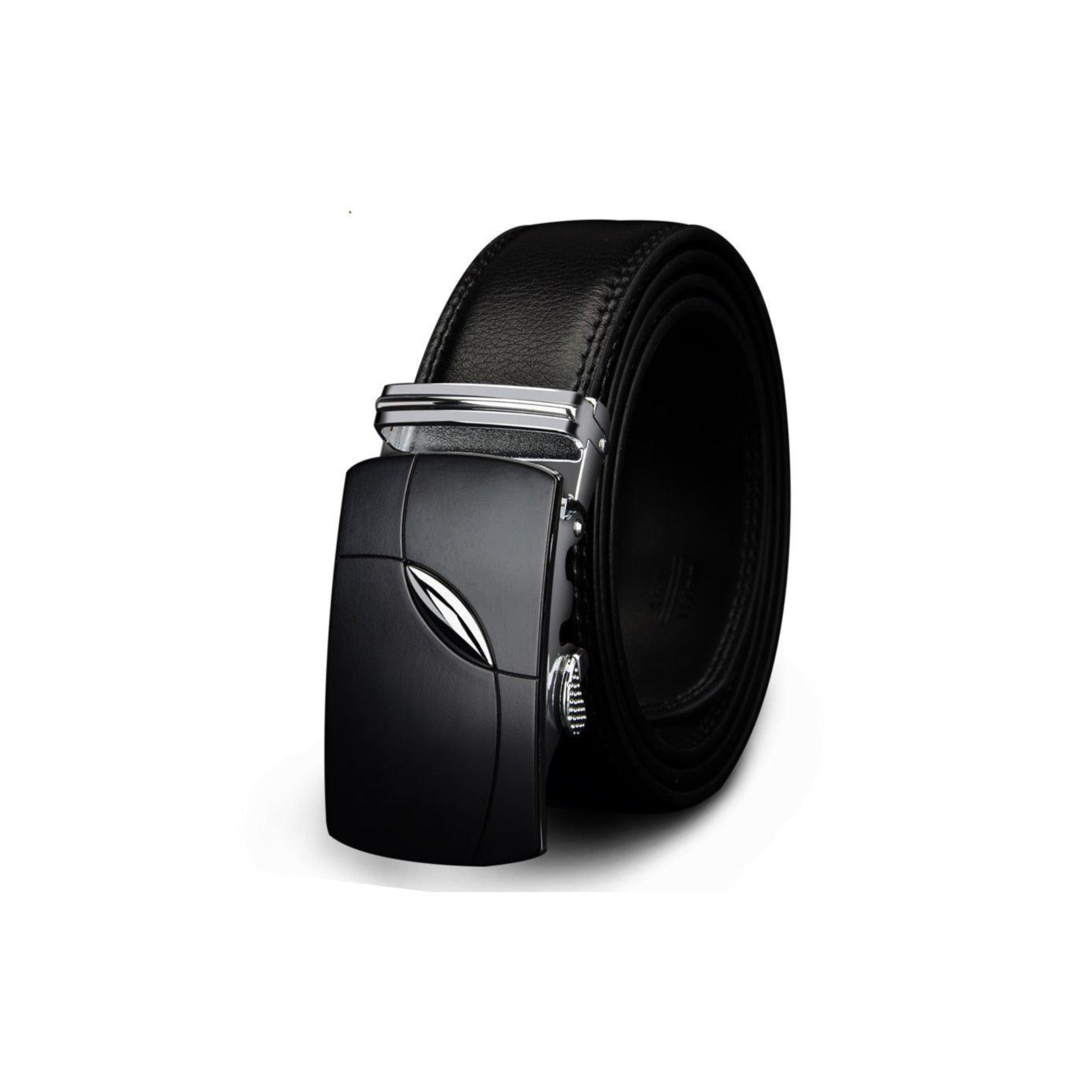 Formal Black Leather Suit Belt For Men, Korneli Model - Leather Purse Backpack